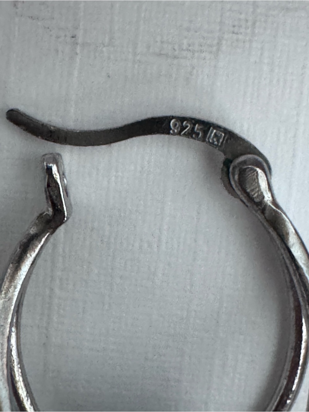 NIB Mia Sarine Sterling Silver Rainbow Crystal  Ball Split Hoop Drop Earrings - Picture 2 of 3